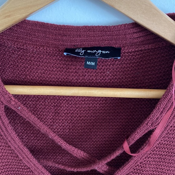 Ladies Long Knit Sweater - Picture 2 of 2